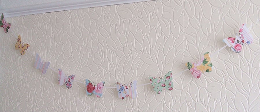 Mini Butterfly Bunting