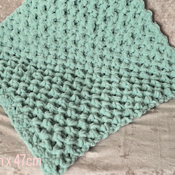 Crocheted baby blanket