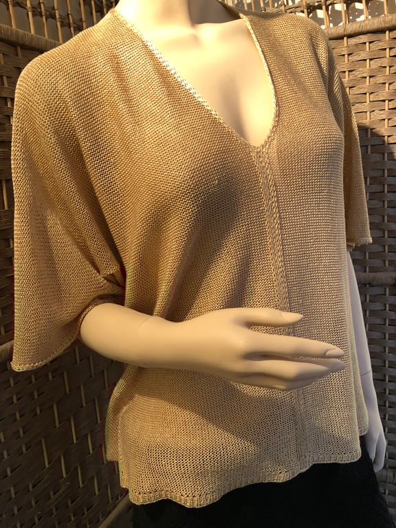 Throwover Tunic in Linen and Viscose
