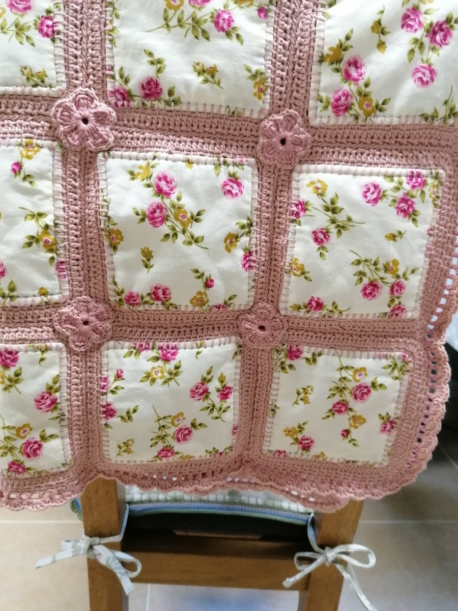 Baby girl fusion quilt. 
