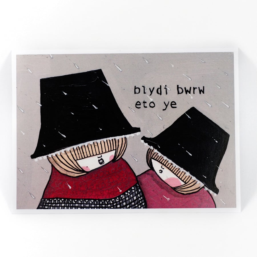 'Blydi bwrw eto ye' Artwork Poster Print