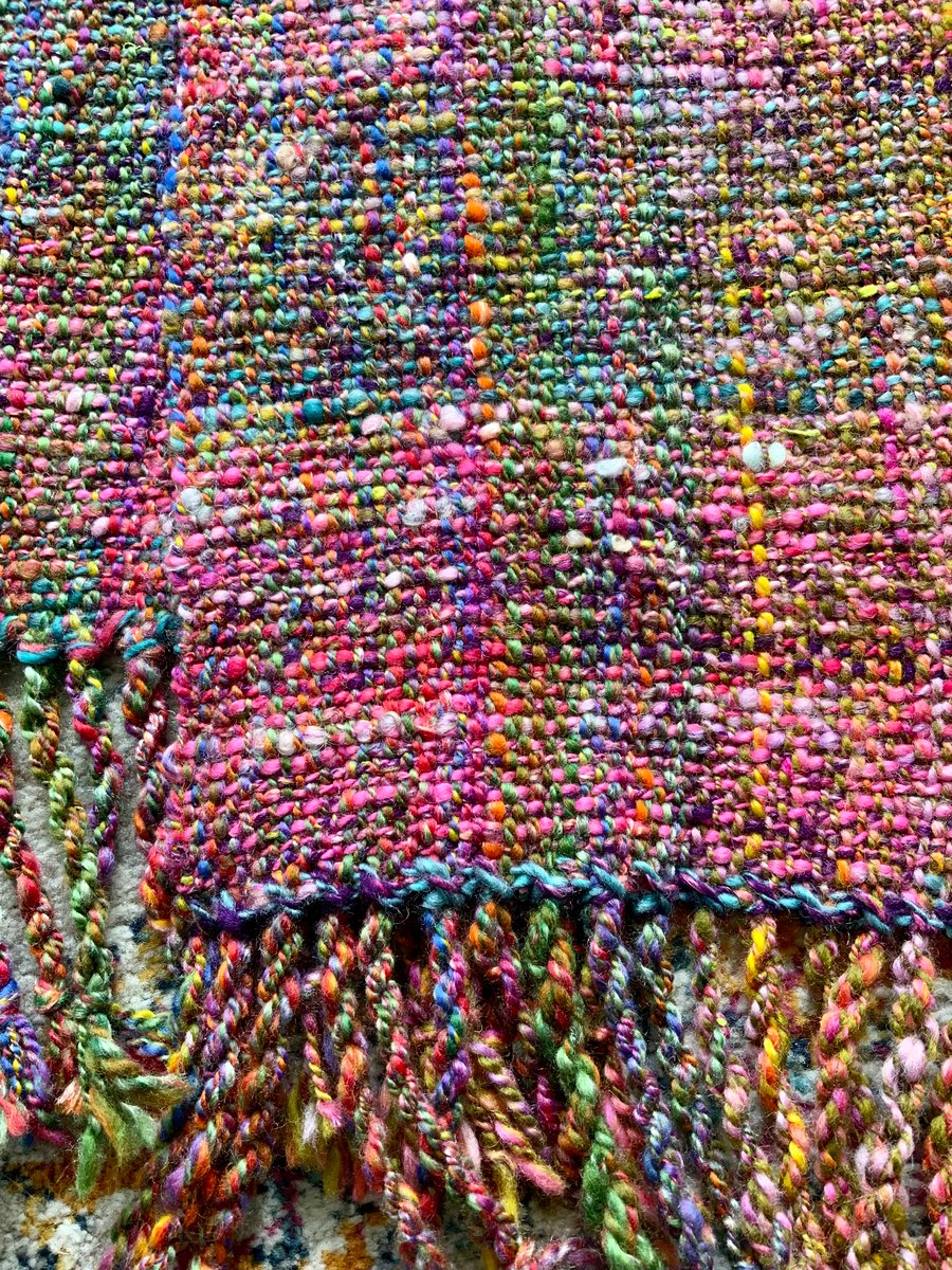Handspun, hand woven Scarf
