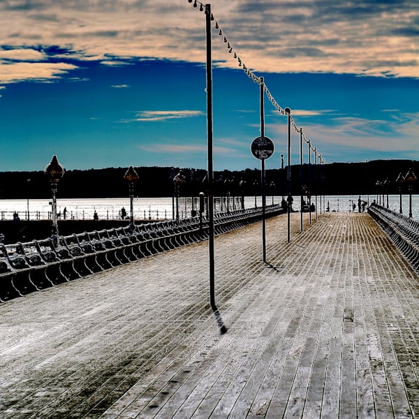Torquay Print 12x8 Torquay Pier, Devon Picture