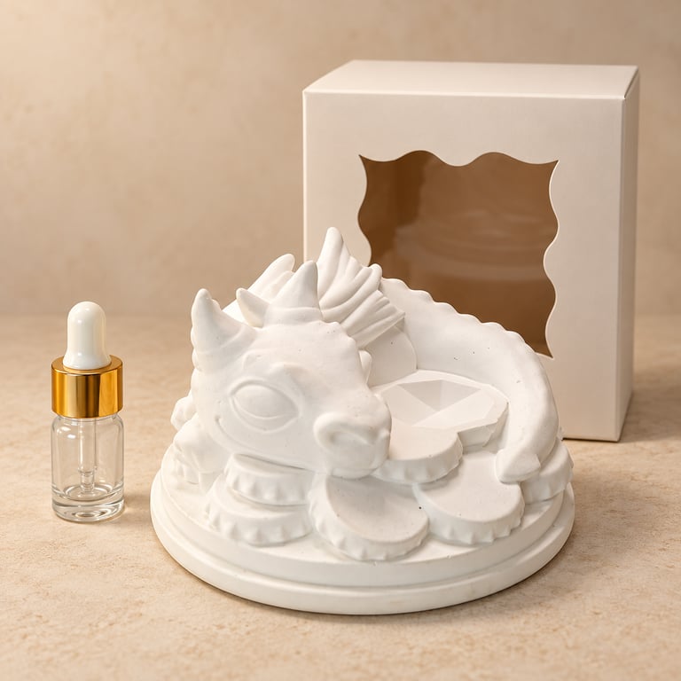 Dragon Aroma Stone Diffuser – Handmade Plaster Scent Stone