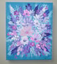 original art floral box canvas painting ( ref FA 340 R1 ) - Image 1