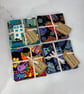 Cats coasters, Set of 4 fabric coasters, Handmade - Image 1