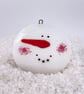 Fused Glass Snowman Decoration - Image 3