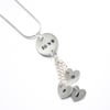 Personalised necklace, stamped necklace, initial necklace, sterling silver