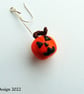 Sterling Silver Pumpkin Drop Earrings - Image 7