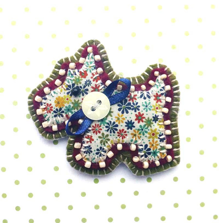 Scottie Dog Brooch