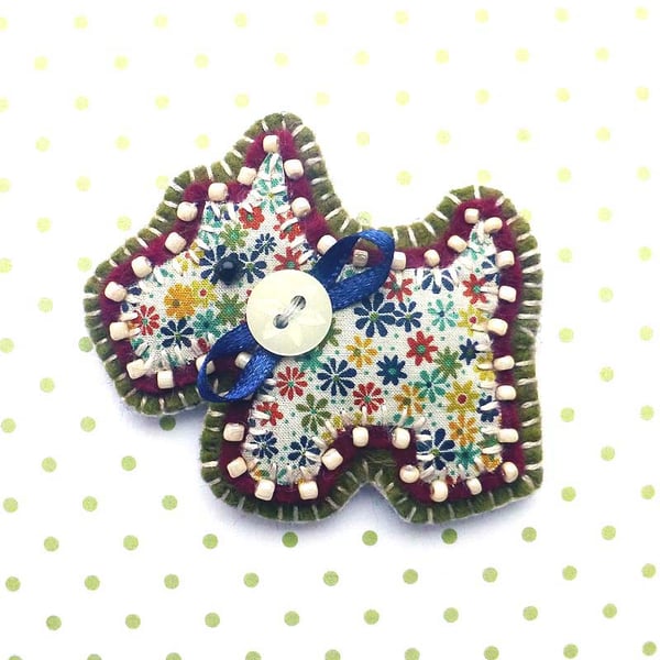 Scottie Dog Brooch