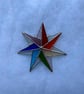Stained glass 7-point rainbow star - Image 2