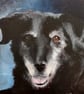 Custom Pet Portrait Original Oil Painting on Canvas Panel 20x20cm DavidNicolArt - Image 3