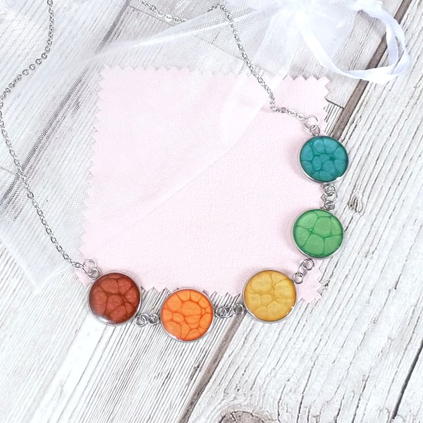 Small rainbow necklace new arrivals