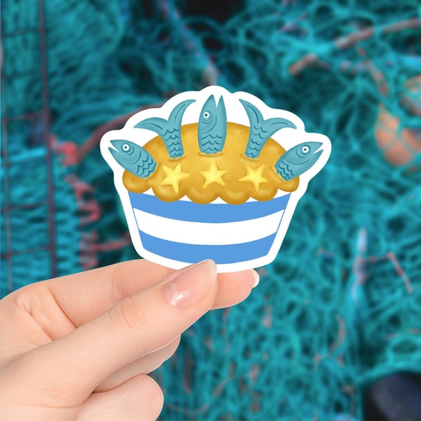 Cornish Stargazy Pie Sticker