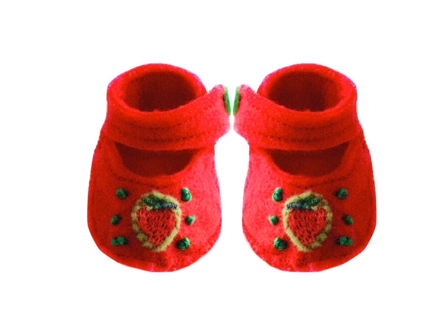 Reserved for Sarah - Strawberry Shoes