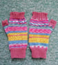 Fingerless Gloves - Hand Knitted - Multicoloured - Image 4