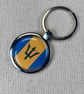 Barbados Flag Keyring
