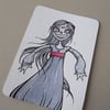 sugarskull zombie lady - aceo