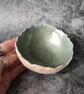 Coastal Inspired Bowl with Mother of Pearl Effect Interior, Artisan Wabi Sabi - Image 7