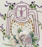 Lantern and rose cluster card - Image 3