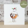 Christmas Card eco 'Christmas Pudding'