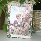 Vintage-style Sewing Card - Pretty Greeting Card - Keepsake