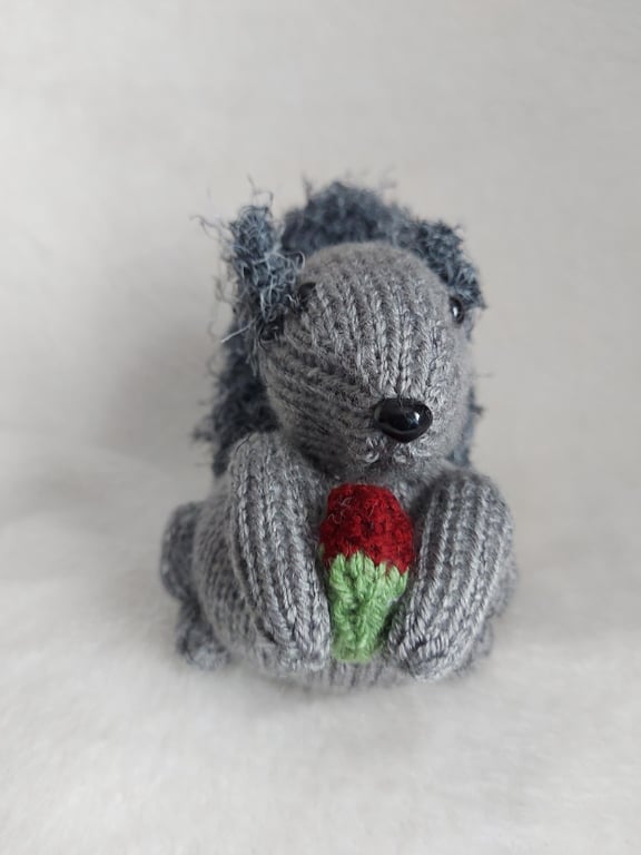 Bushy Tailed Grey Squirrel Soft Toy or Chocolate Orange Cover
