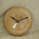 Unique hand crafted circular wood designer wall clock. PR475