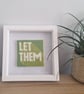 Let Them Modern Needlepoint Kit – Beginner Green Tapestry Craft Kit - Image 3