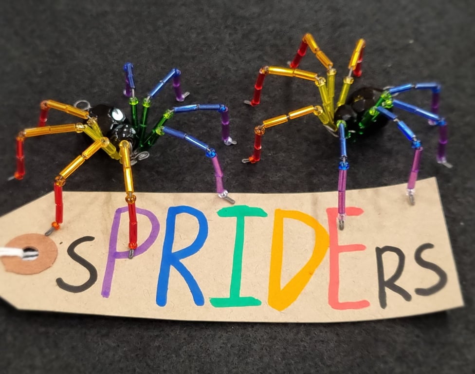 Pride Flag sPRIDEr Hanging Spider Suncatcher Decoration
