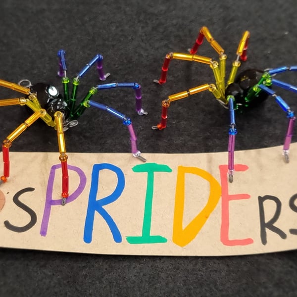 Pride Flag sPRIDEr Hanging Spider Suncatcher Decoration