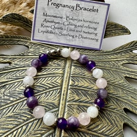 Pregnancy Support Gemstone Bracelet