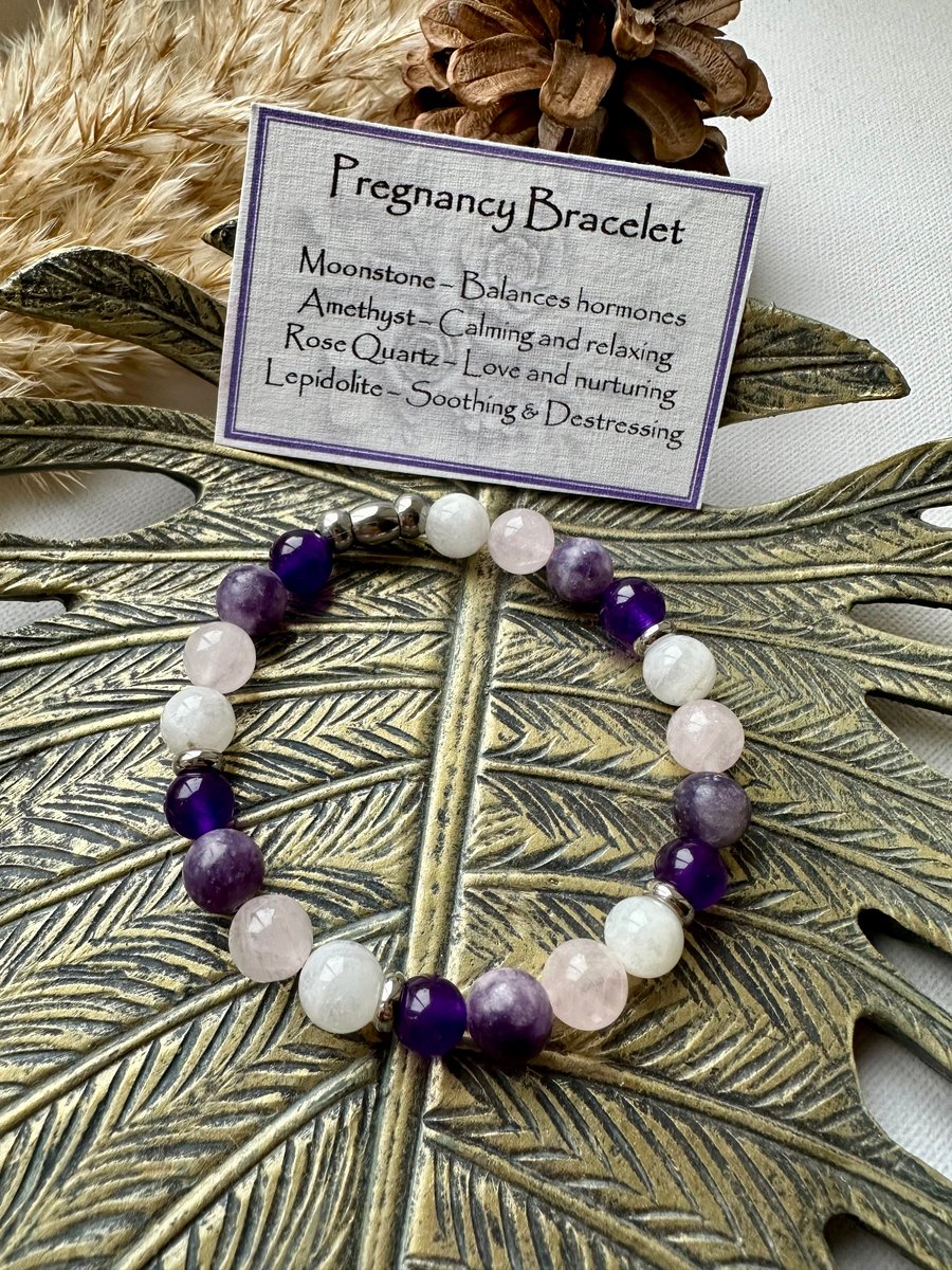 Pregnancy Support Gemstone Bracelet