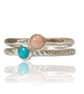 Silver Birthstone Stacking Rings - Image 5