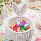 Bunny basket Easter decorations 3D printed 