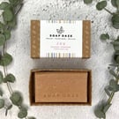 Joy - sandalwood, rosewood soap, pink French Clay. Vegan, handmade, zero waste, 