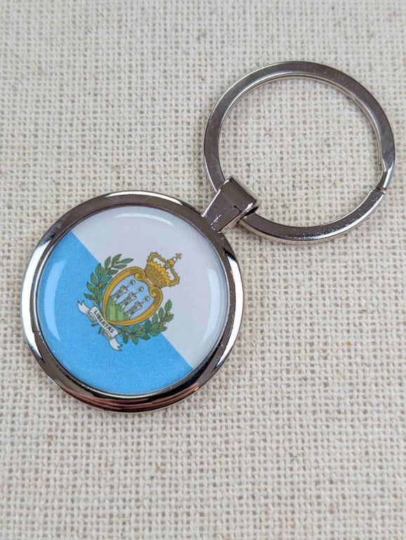 San Marino Flag Keyring
