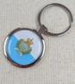San Marino Flag Keyring
