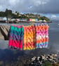 Hand knitted wool headband featuring Celtic knot pattern. Lined. CANDY - Image 10