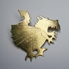 Large dragon brooch
