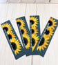 Hand Painted Sunflower Bookmark 