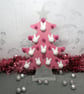 Bunny Bauble Christmas Tree Decoration Free Standing Glittery Rabbit - Image 1