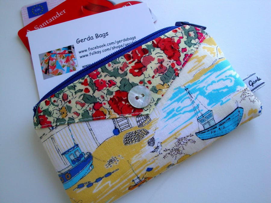 Cotton Business Cards Purse - store cards - Coin purse 