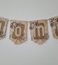 Country cottage rustic pennant bunting banner flags