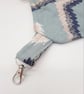 Blue embroidered peg bag, clip on, free uk delivery  - Image 5