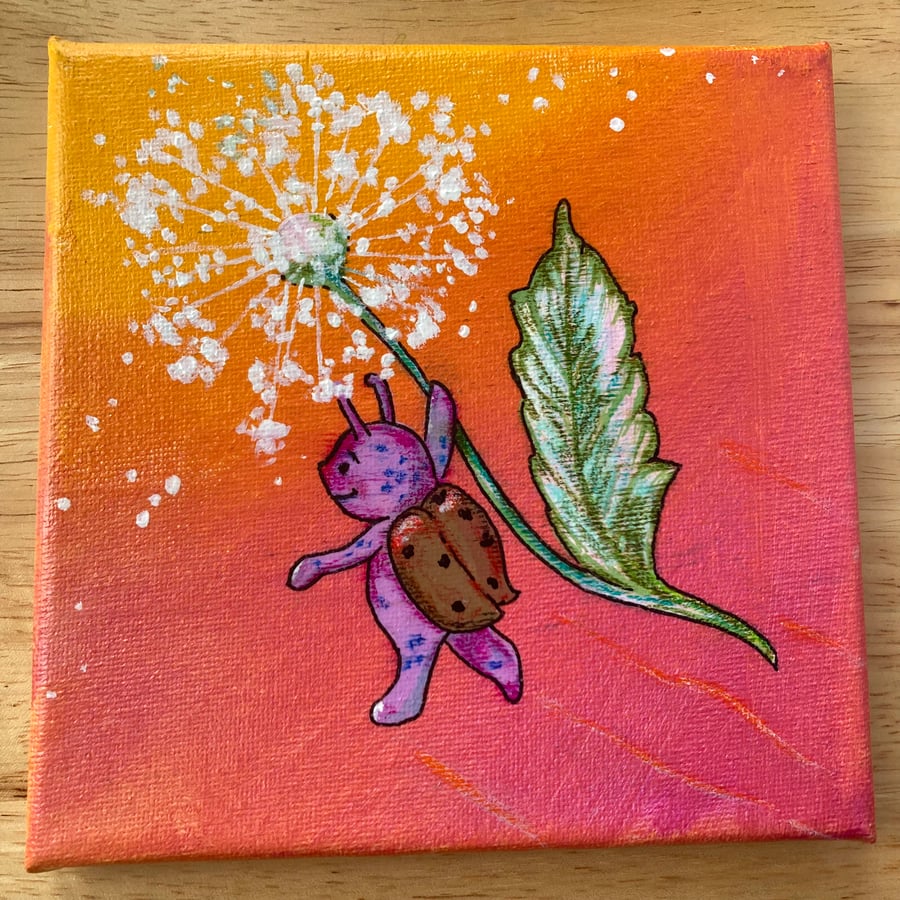 Bringing You A Wish - Acrylic Canvas Original Art On Canvas