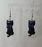 Black cat with purple bow - Image 5