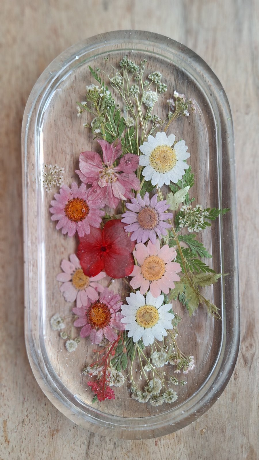 Floral bits & bobs oval tray