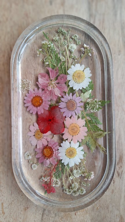 Floral bits & bobs oval tray